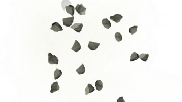une bouquet de rochers sur une transparent Contexte png