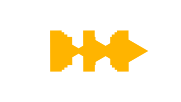 uma pixelizada amarelo seta apontando para a certo png
