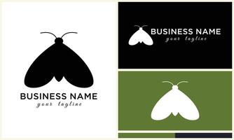 silhouette vector butterfly logo template