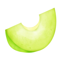 gesneden avocado hand- trek waterverf isoleren item png