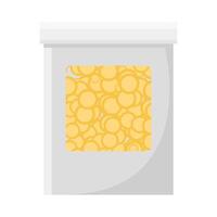 cereal in packaging illustration vector