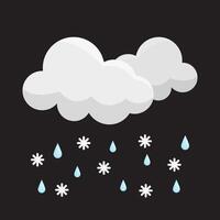 cloud rain illustration vector