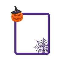 Illustration of Halloween frame vector