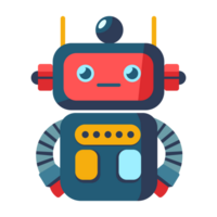 eben Karikatur Roboter Illustration, transparent Hintergrund png