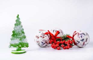 Home decoration for Christmas and New Year. Christmas Composition. photo