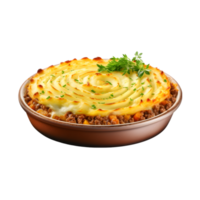 AI generated Cottage Pie food dish on transparent background PNG image