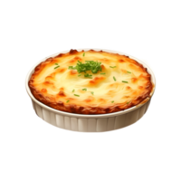 AI generated Cottage Pie food dish on transparent background PNG image