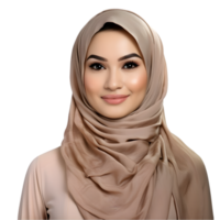 ai généré portrait de Jeune arabe femme d'affaires sur transparent Contexte png image