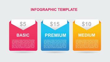 plantilla de infografía creativa vector