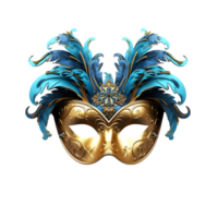 ai gegenereerd carnaval masker Aan transparant achtergrond PNG beeld