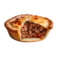 ai generiert Fleisch Kuchen auf transparent Hintergrund png Bild