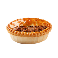 ai généré Viande tarte sur transparent Contexte png image