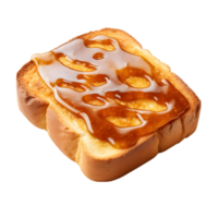 ai generiert vegemit auf Toast auf transparent Hintergrund png Bild