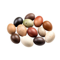 AI generated Easter Eggs on transparent background PNG image