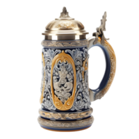 ai generiert Oktoberfest Bier Stein auf transparent Hintergrund png Bild