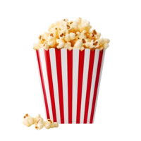 AI generated Popcorn Box on transparent background PNG image