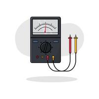 Analog Voltmeter Vector Illustration