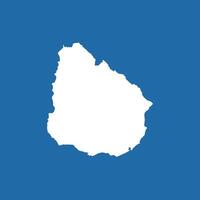 Uruguay map icon vector