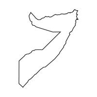 Somalia map icon vector