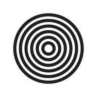 concentric rings geometric abstract element vector