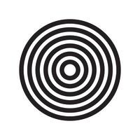 concentric rings geometric abstract element vector