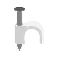 Nail clip icon vector