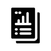 report icon. vector glyph icon for your website, mobile, presentation, and logo design.
