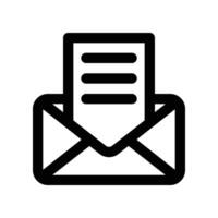 mail icon. vector line icon for your website, mobile, presentation, and logo design.