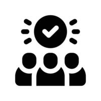team icon. vector glyph icon for your website, mobile, presentation, and logo design.