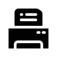 printer icon. vector glyph icon for your website, mobile, presentation, and logo design.