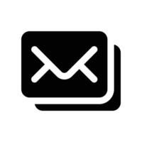 email icon. vector glyph icon for your website, mobile, presentation, and logo design.