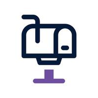 mailbox icon. vector dual tone icon for your website, mobile, presentation, and logo design.