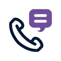 call icon. vector dual tone icon for your website, mobile, presentation, and logo design.