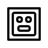 socket icon. vector line icon for your website, mobile, presentation, and logo design.