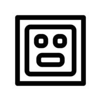 socket icon. vector line icon for your website, mobile, presentation, and logo design.