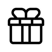 gift icon. vector line icon for your website, mobile, presentation, and logo design.