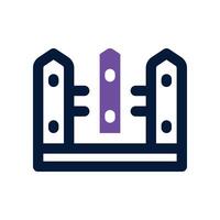 fence icon. vector dual tone icon for your website, mobile, presentation, and logo design.
