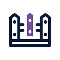 fence icon. vector dual tone icon for your website, mobile, presentation, and logo design.