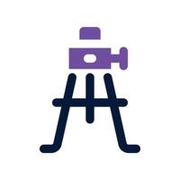 tripod icon. vector dual tone icon for your website, mobile, presentation, and logo design.