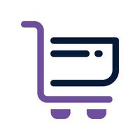 shopping cart icon. vector dual tone icon for your website, mobile, presentation, and logo design.