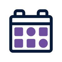 schedule icon. vector dual tone icon for your website, mobile, presentation, and logo design.