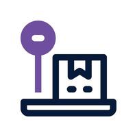 weigh scale icon. vector dual tone icon for your website, mobile, presentation, and logo design.