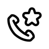 call rating icon. vector line icon for your website, mobile, presentation, and logo design.