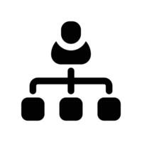employee structure icon. vector glyph icon for your website, mobile, presentation, and logo design.
