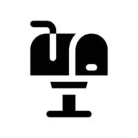 mailbox icon. vector glyph icon for your website, mobile, presentation, and logo design.