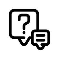 question icon. vector line icon for your website, mobile, presentation, and logo design.