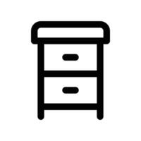 nightstand icon. vector line icon for your website, mobile, presentation, and logo design.