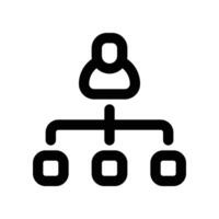 employee structure icon. vector line icon for your website, mobile, presentation, and logo design.