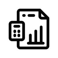 accounting icon. vector line icon for your website, mobile, presentation, and logo design.