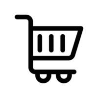 sopping cart icon. vector line icon for your website, mobile, presentation, and logo design.